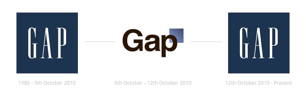 The GAP rebrand is an example of where building a brand went wrong.